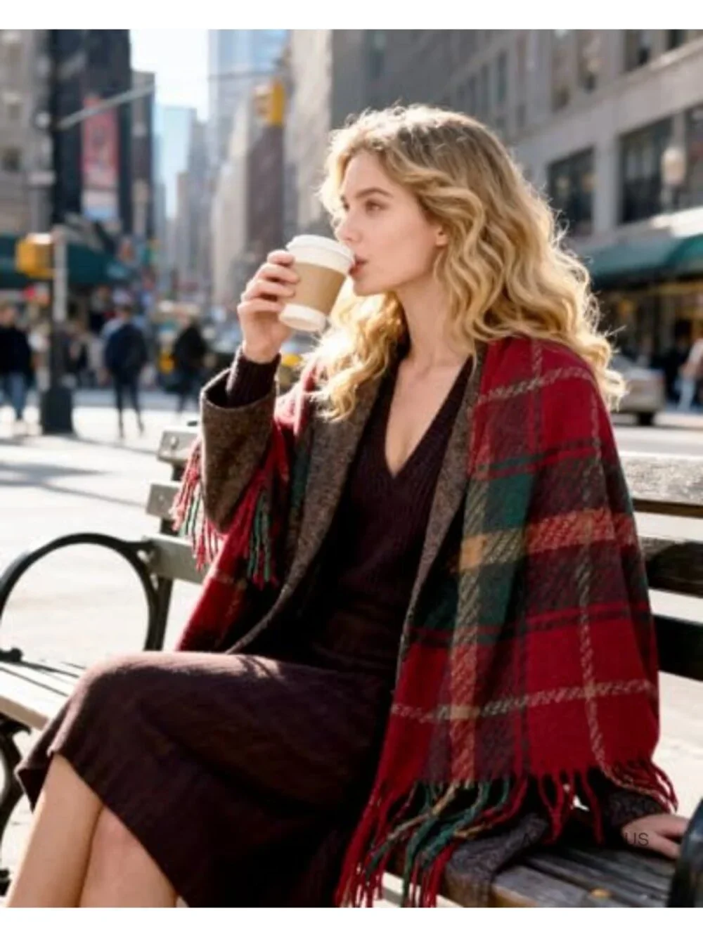 Women's Winter Chunky Knit Scarf, Long Soft Scarf for Cold Weather, Hand Wash
